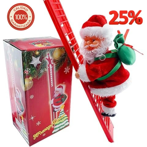 SANTA CLIMBING LADDER NAVIDEÑO MUSICAL