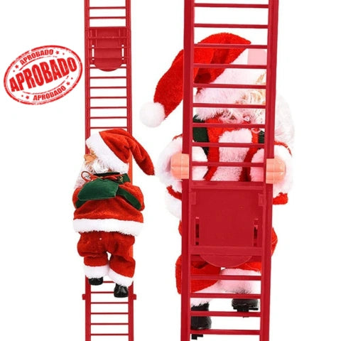 SANTA CLIMBING LADDER NAVIDEÑO MUSICAL