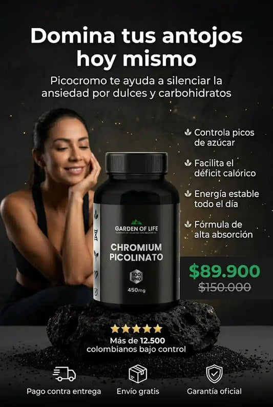 CHROMIUM PICOLINATO 450MG GARDEN OF LIFE