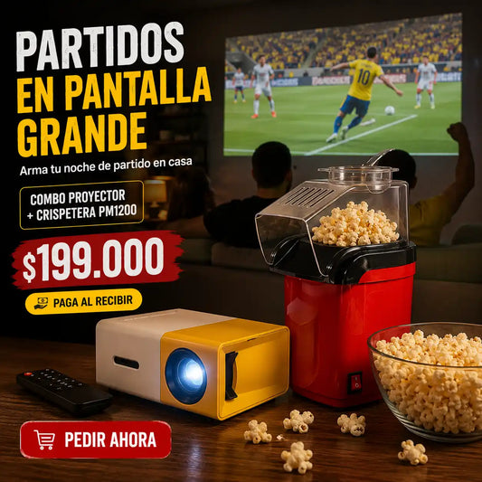 Combo proyector + crispetera